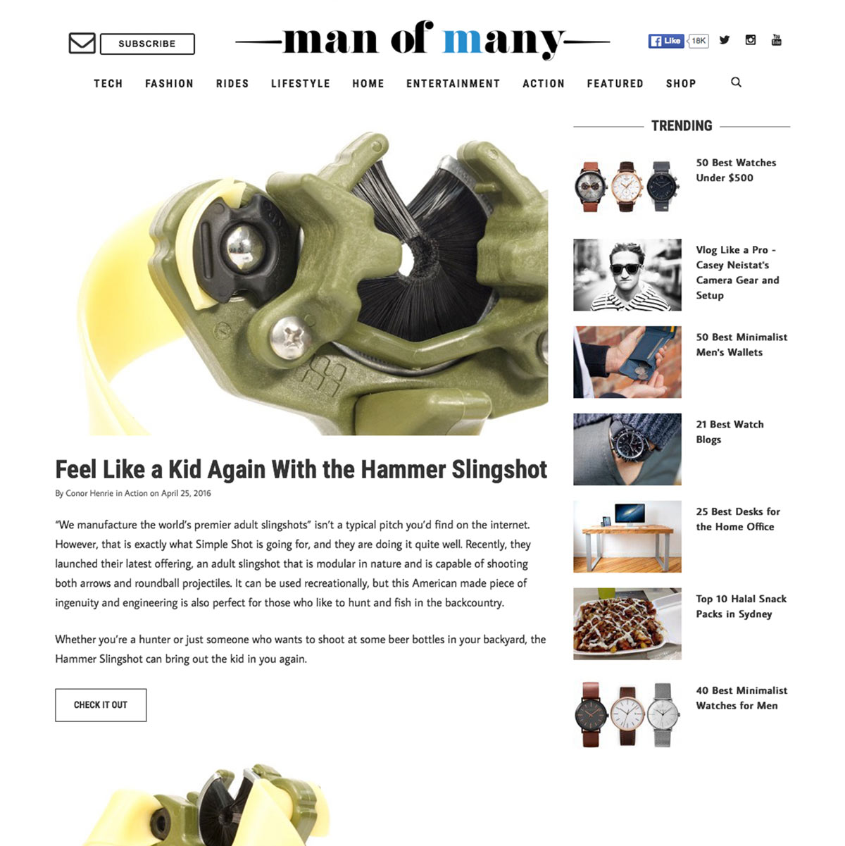 Man of Many Hammer Slingshot / Slingbow Review