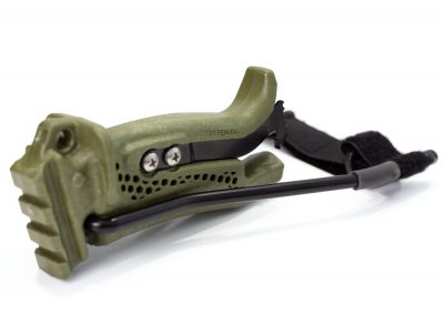 Green XT handle with wrist brace folded