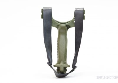 Hammer Slingshot with XT handle (with wrist brace removed) and XT head in green